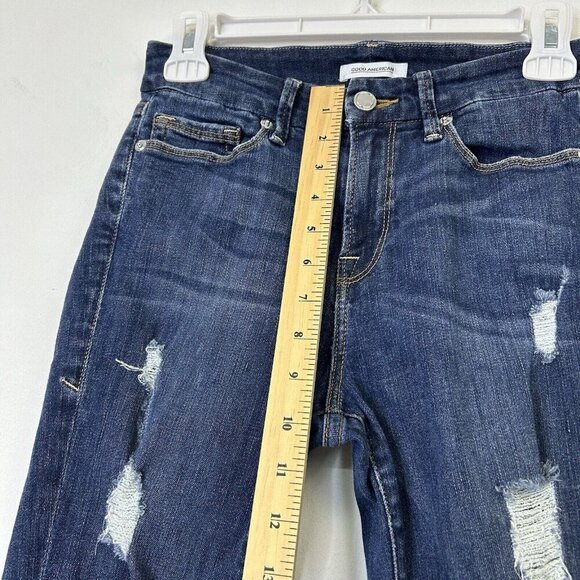 Good American Good Legs Jeans Womens Size 26 High Rise Distressed - Picture 7 of 10